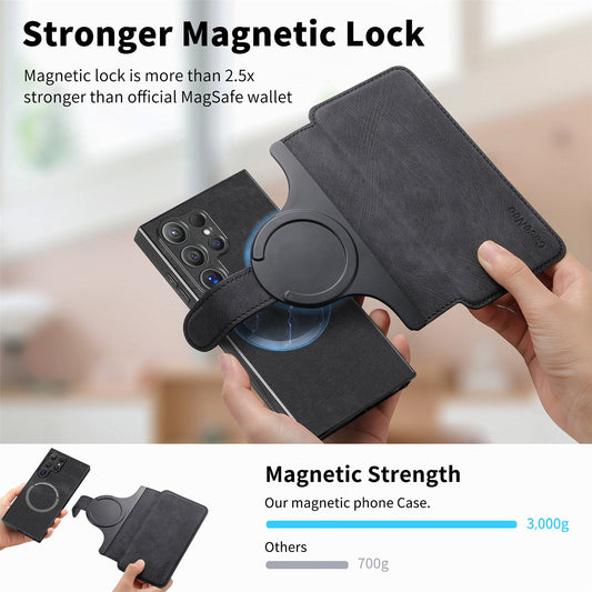 Magnetic, detachable 2-in-1 cell phone case