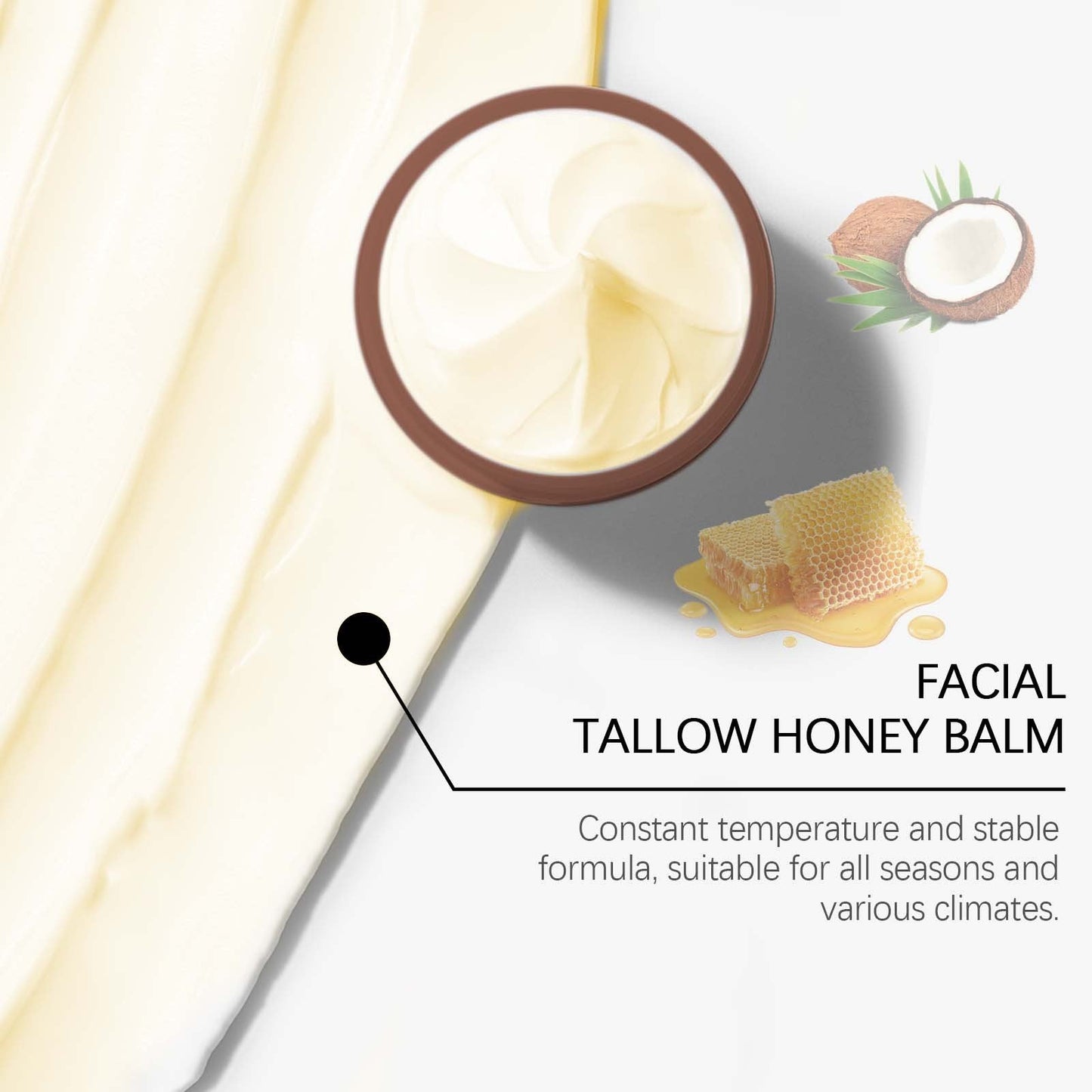 Tallow Honey Body Balm Nourishing Moisturizing Cream