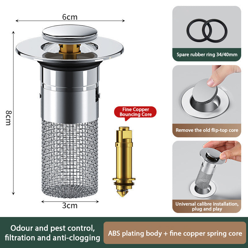 Isolate odor and prevent cockroaches-Stainless Steel Floor Drain Filter