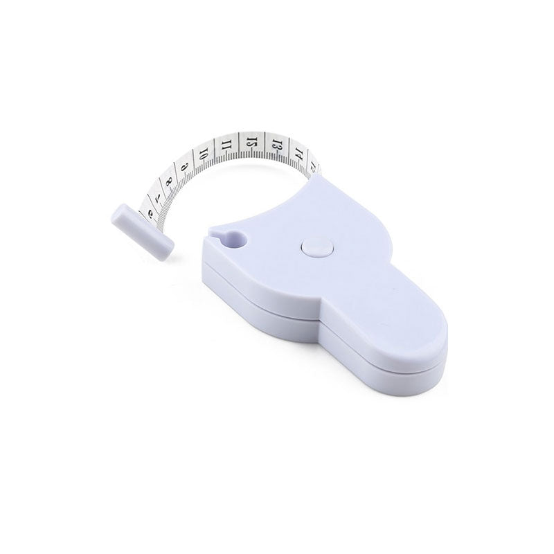 Retractable fitness measuring tape