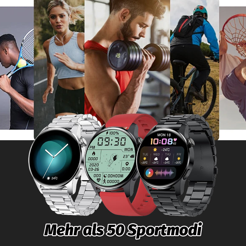 Herzfrequenz-Blutzuckerüberwachung, Bluetooth-Anruf-Sportuhr/Heart rate blood sugar monitoring, Bluetooth call sports watch