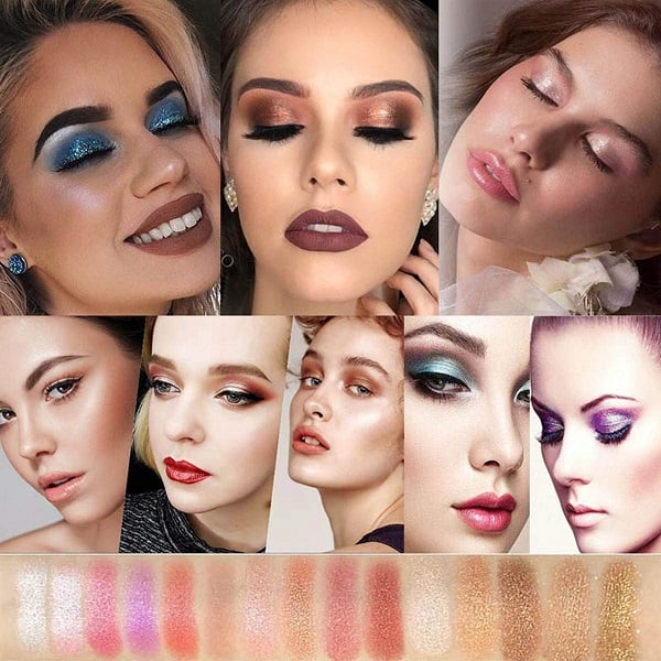 10 colors Sparkle Shimmer Eyeshadow Palette
