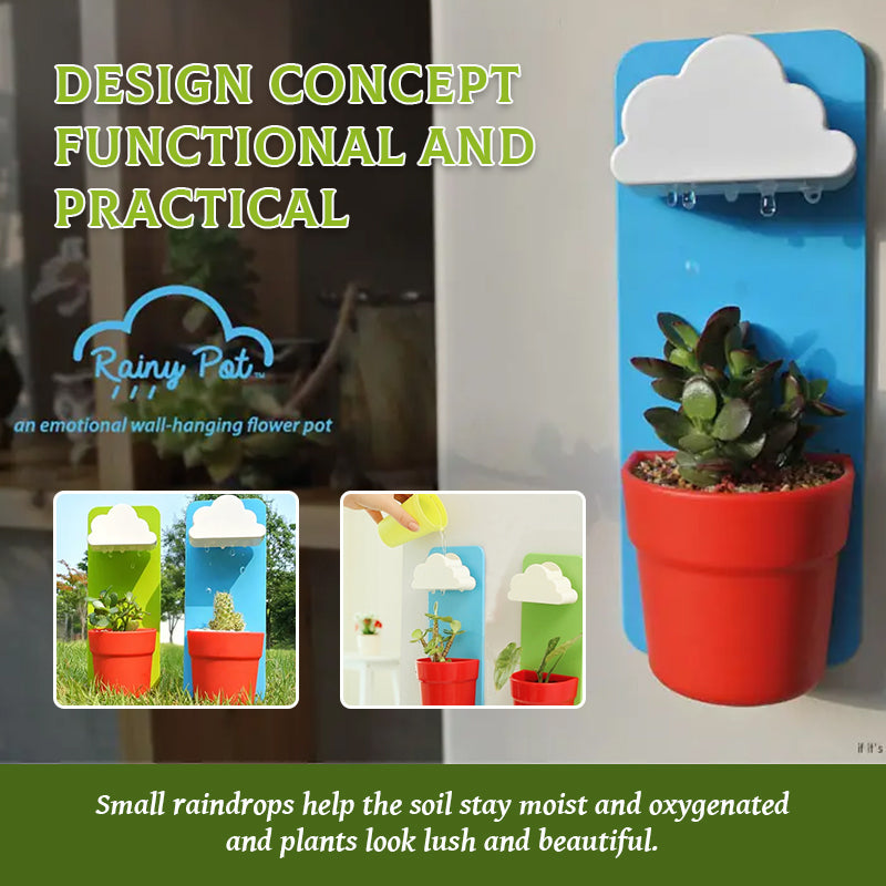 Rainy Pot: Now Your Flowers Can Have Their Very Own Rain Clouds