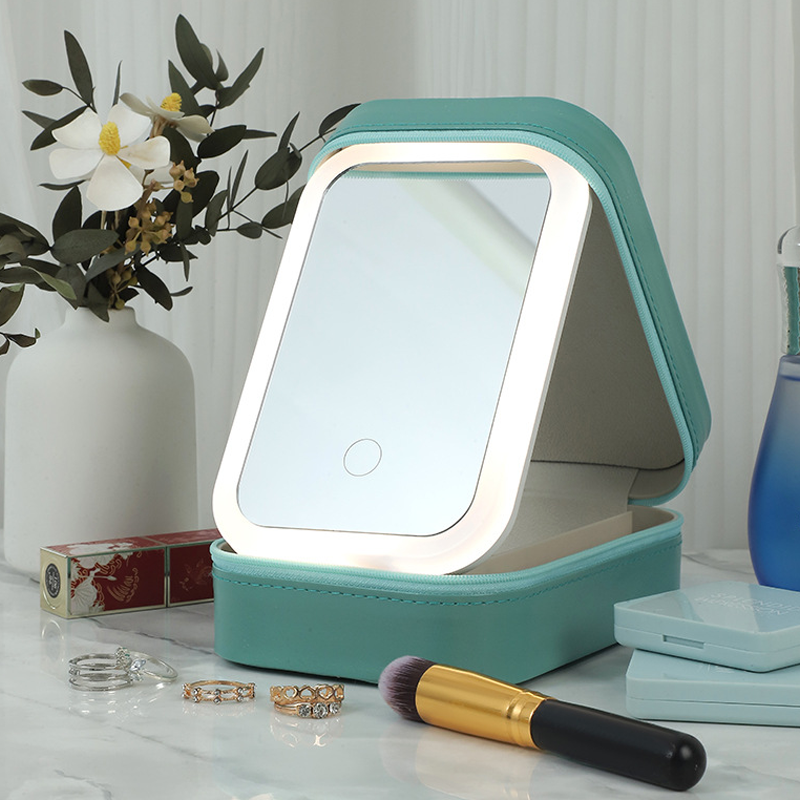 LED Three-Color Adjustable Makeup Mirror (🎁With 5x/10x/15x magnifying mirror)